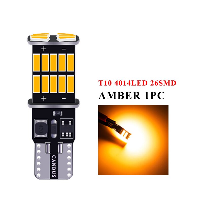 Amber T10 26SMD